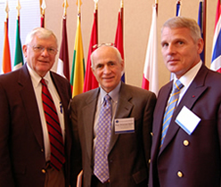 Sec Grimes with Dr. Weissinger-Baylon and Gen Broadwater